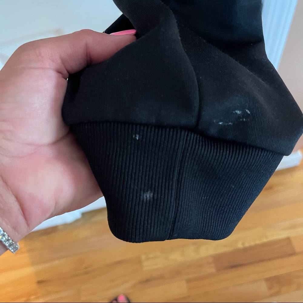 adidas Black Track Pants with White 3-Stripes - Picture 4 of 5